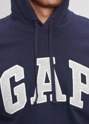 Худи gap arch logo hoodie tapestry navy9 фото