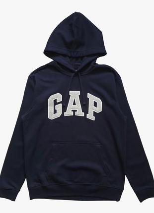 Худи gap arch logo hoodie tapestry navy1 фото