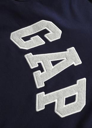 Худи gap arch logo hoodie tapestry navy2 фото