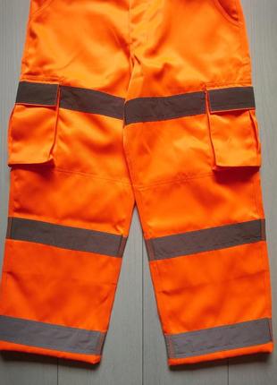 Рабочие брюки с светоотражающими полосками6 фото