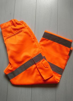 Рабочие брюки с светоотражающими полосками8 фото