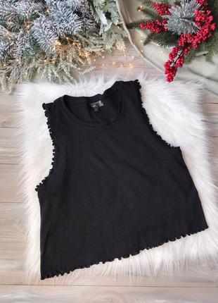 Чорний топ маєчка topshop