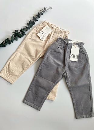 Вельветовые брюки zara 92 см
