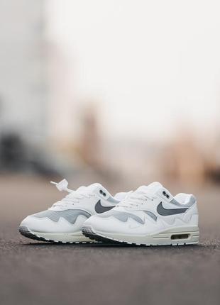 Мужские кроссовки nike air max 1 patta white 40-41-454 фото