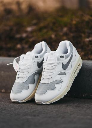 Мужские кроссовки nike air max 1 patta white 40-41-45