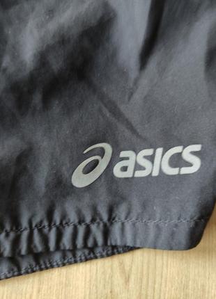 Женские спортивные  беговые шорты с  встроенными трусами  asics,  m .4 фото