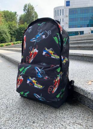 Стильний рюкзак шуз тканина оксфорд, чоловічий рюкзак, портфель, колір - чорний5 фото