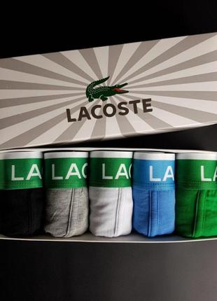 Мужские трусы lacoste набор 5 шт. состав 93% - хлопок 7% - эластан2 фото