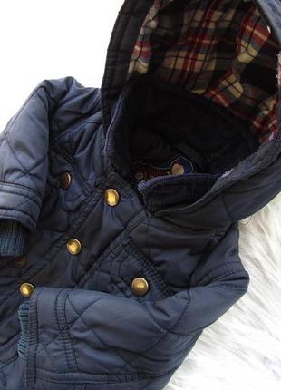 Демисезонная теплая куртка парка с капюшоном debenhams2 фото