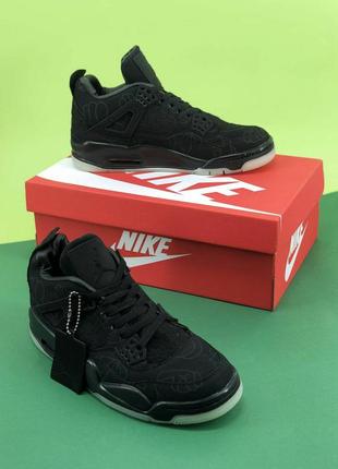 Air jordan 4 black1 фото