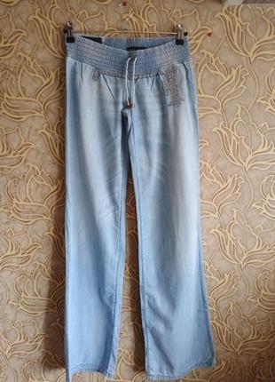 (787) чудові літні джинсові штанці/палацо free joy/розмір 27