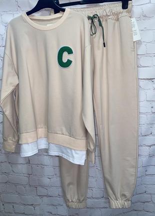 Шикарный костюм в стиле celine 😍италия 🇮🇹