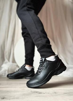 Кроссовки кожа, кожанные кроссовки глянец черные