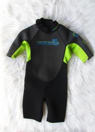 Детский гидрокостюм костюм для дайвинга серфинга купальник c-skins element 3/2 kids wetsuit shorty5 фото