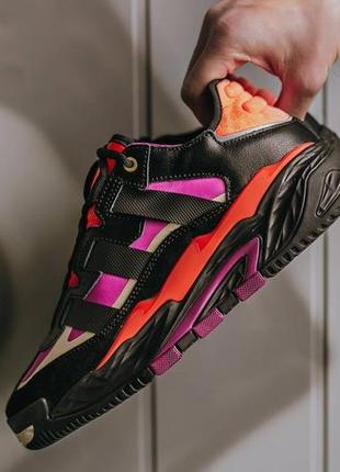 Кроссовки adidas niteball black power berry