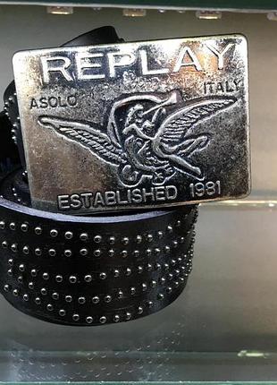 Ремень кожа, универсальный, риплей, пояс шкіра , мужской, тренд