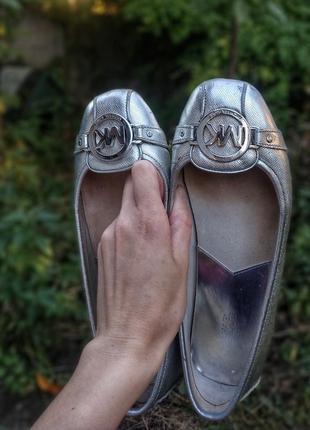 Оригінальні балетки мокасини лофери туфлі michael kors натуральна шкіра сліпони2 фото