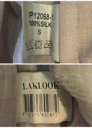 Воздушная блуза - 100% шелк, laklook (франция), размер s9 фото