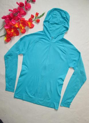 Бесшовная спортивная термо кофта реглан на молнии с капюшоном crivit sports