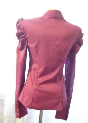 Шикарная блуза стрейч р.s-m (ог 86-96, рук.68)3 фото