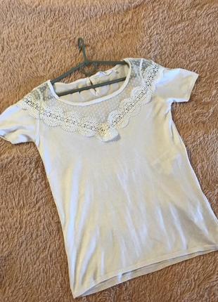 Нереально красивая белая  футболка маечка топ блузка белая4 фото