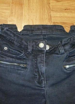 Фирменные джинсы джеггинсы скинни узкие хорошо тянутся черные3 фото