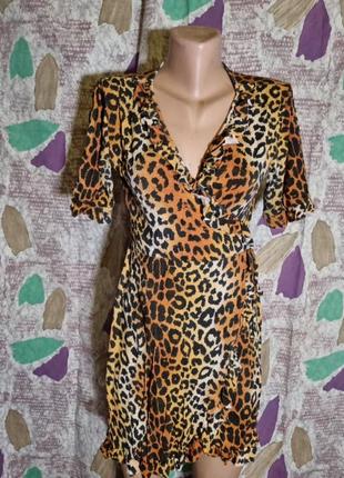 Платье  леопард1 фото