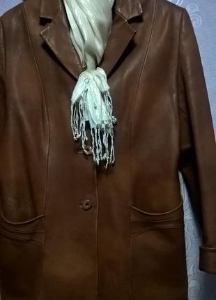 Куртка-пиджак кожаный, 48-50р