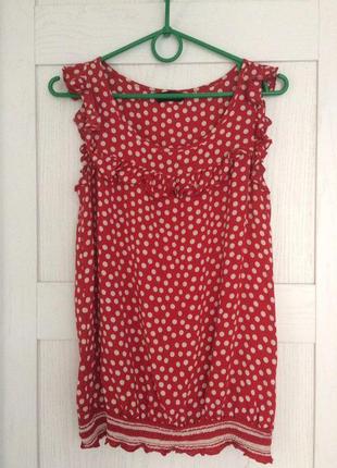 Блуза в горошек dorothy perkins + в подарок блуза george