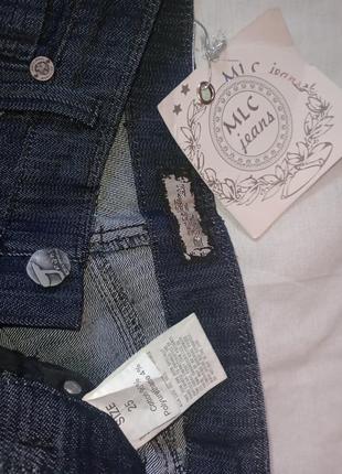 Новые джинсы фирменые черно синие стильние3 фото