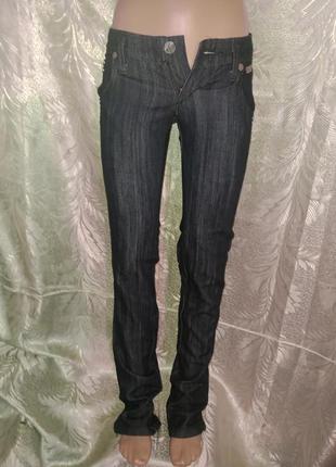 Новые джинсы фирменые черно синие стильние8 фото