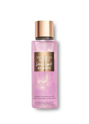Парфюмированный мист шиммер victoria`s secret love spell, 250 мл