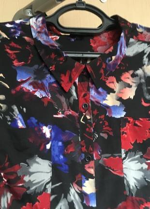 Сукня сорочка квітковий принт2 фото