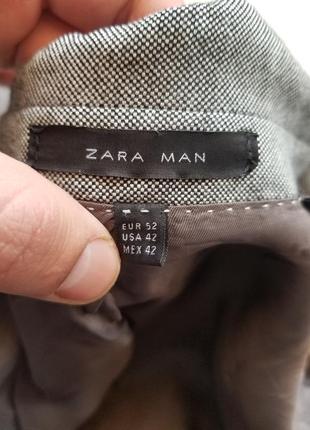 Стильный вискозный пиджак zara man размер usa 425 фото