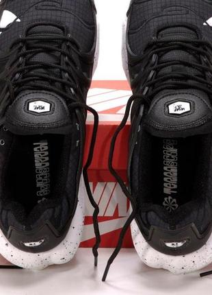Спортивні кросівки nike air max terascape ts plus black white(найк тс плюс чорні з білою підошвою чоловічі)6 фото