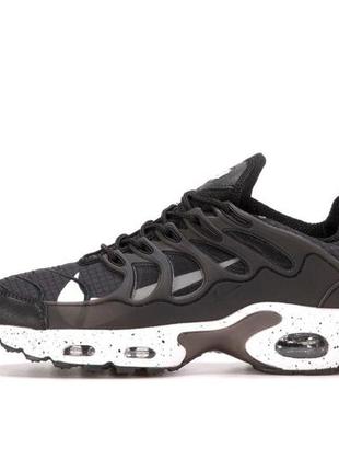 Спортивні кросівки nike air max terascape ts plus black white(найк тс плюс чорні з білою підошвою чоловічі)2 фото