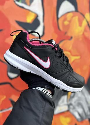 Nike t-lite xi кроссовки 40.5 размер оригинал черные с розовым