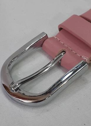 Ремень 02.061.114 розовый с серебристой пряжкой шириной 30 мм2 фото