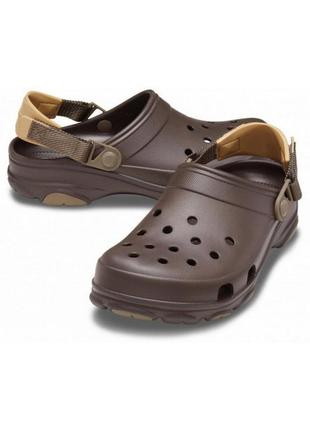 Crocs classic all-terrain clog espresso кроксы мужские коричневые эспрессо