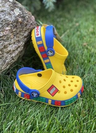 Кроксы детские crocs lego оригинал желтые крокси дитячі жовті1 фото