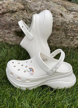 Кроксы на платформе crocs женские сабо crocs bae Sugar оригинал