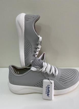 Кроссовки crocs literide pacer серые grey мужские оригинал