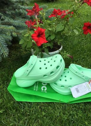 Крокси на платформі crocs жіночі сабо bae clog оригінал