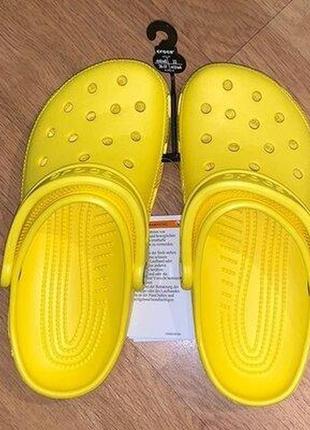 Сабо crocs classiс yellow clog желтые жовті2 фото