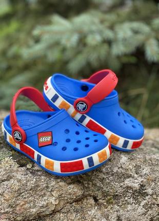 Кроксы детские синие crocs lego оригинал крокси сині на хлопчика2 фото