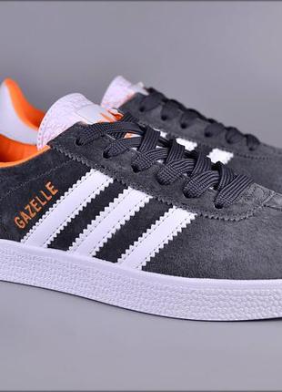 Женские кроссовки adidas gazelle gray6 фото