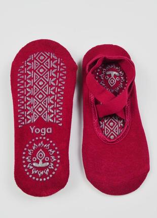 Шкарпетки для йоги носки пілатес йога стречінг yoga socks2 фото