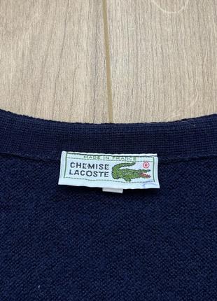 Стильный кардиган chemise lacoste 80’ (made in query)6 фото