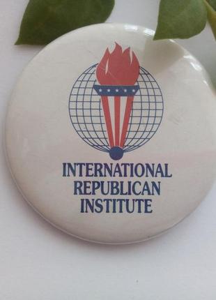 International republican institute международный республиканский институт знак нагрудный памятный