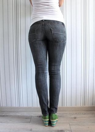Сірі джинси скінні / джинси з дірками / джинси розмір xxs4 фото